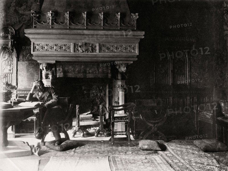François Flameng in his studio