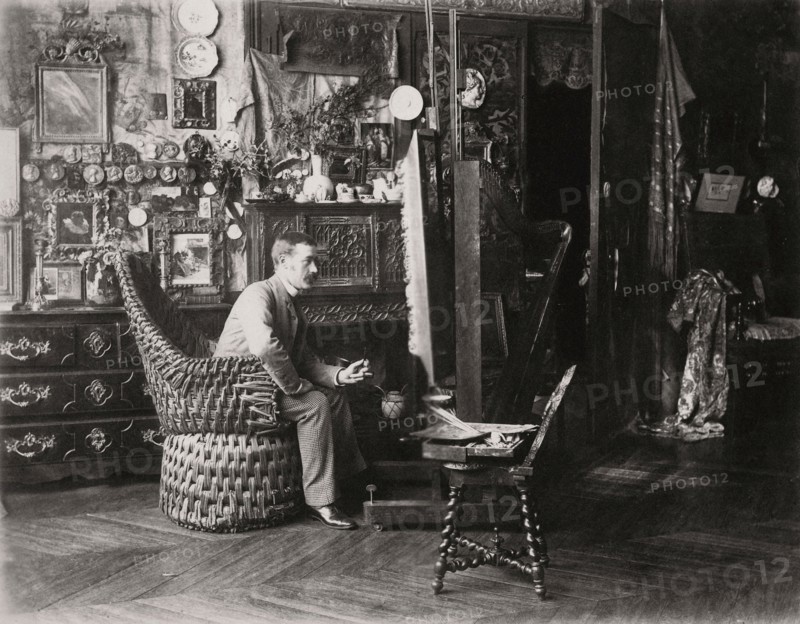 Walter Gay dans son atelier