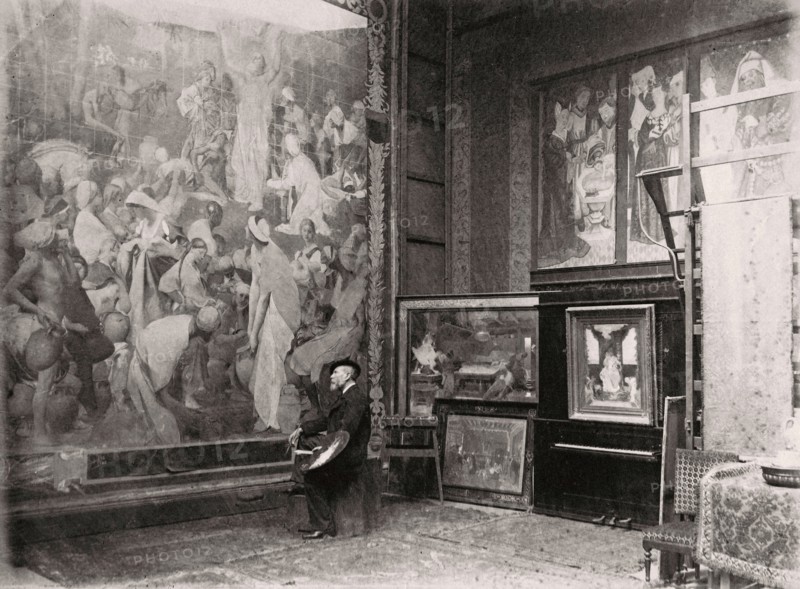 Pierre-Victor Galland in his studio