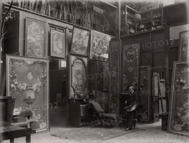 Pierre-Victor Galland in his studio
