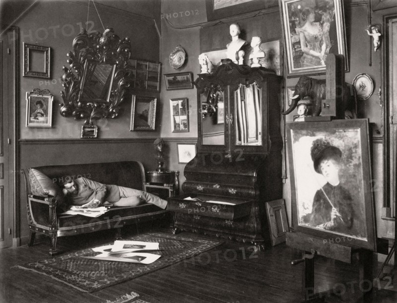 Henri Gervex in his studio