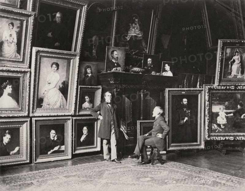 George Peter Alexander Healy dans son atelier