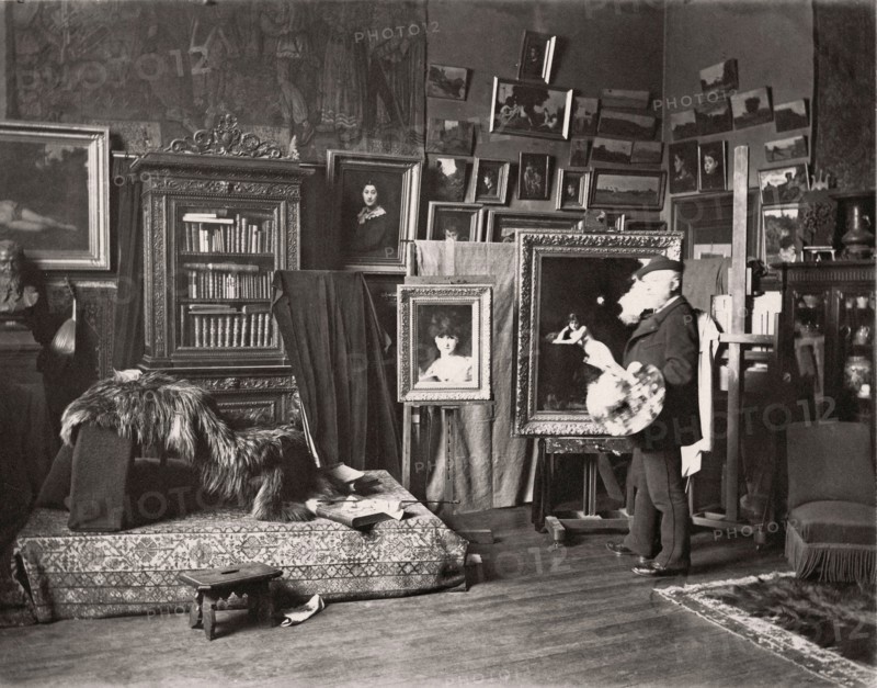Jean-Jacques Henner dans son atelier