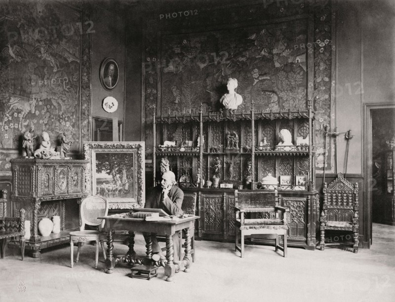 Charles Jacque in his studio