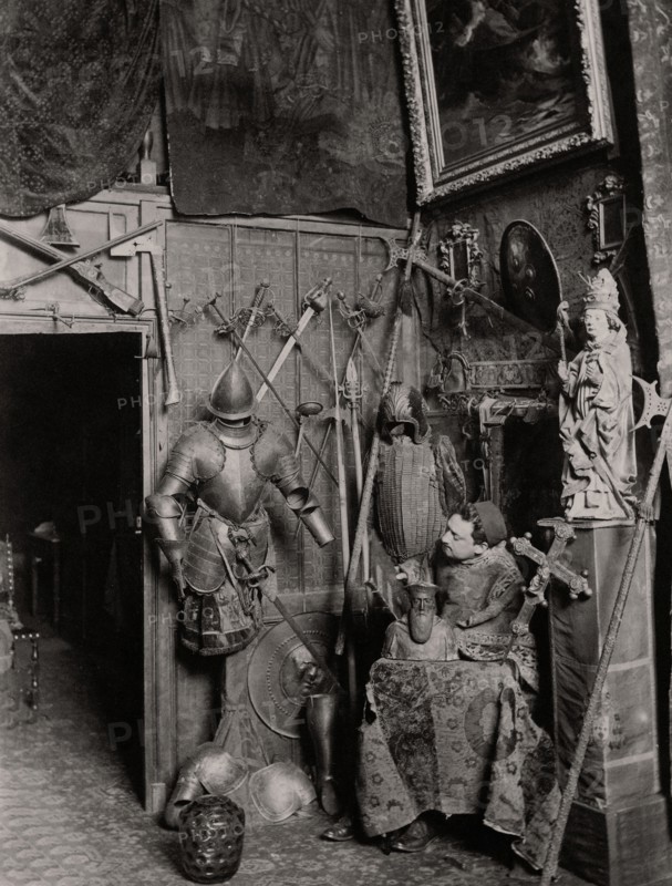 Cesare Auguste Detti in his studio