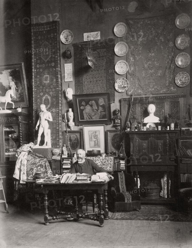 Louis Jacquesson de la Chevreuse in his studio