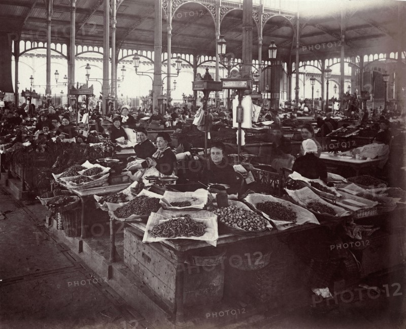 Atget, Les Halles de Paris