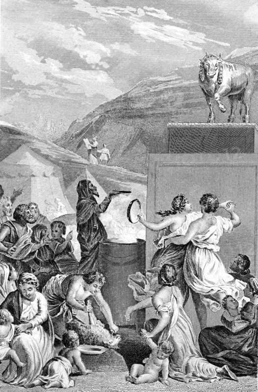 Passage de la Bible : Adoration du Veau d'or