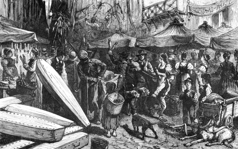 Foire de Leipzig en 1890