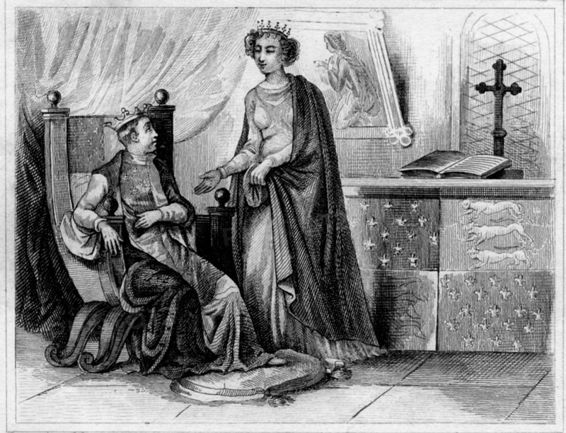 Portrait of Joan of Kent and her son