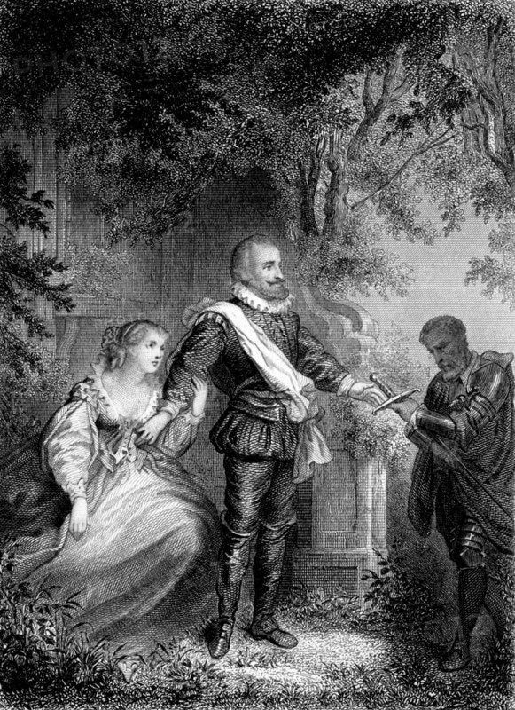 Scene from the poem 'La Henriade' by Voltaire