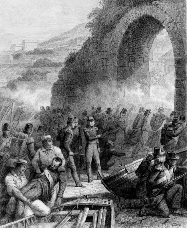 The storming of the city of Bougie by the French