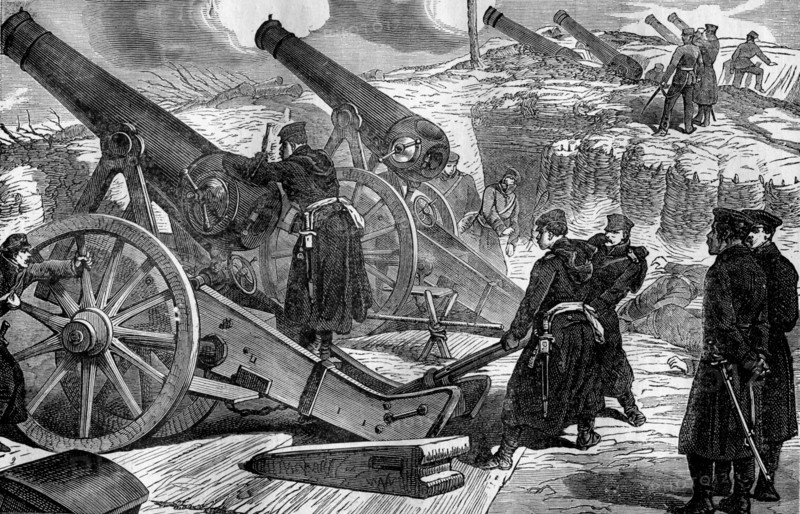 Prussian soldiers during the Siege of Paris, 1870-1871