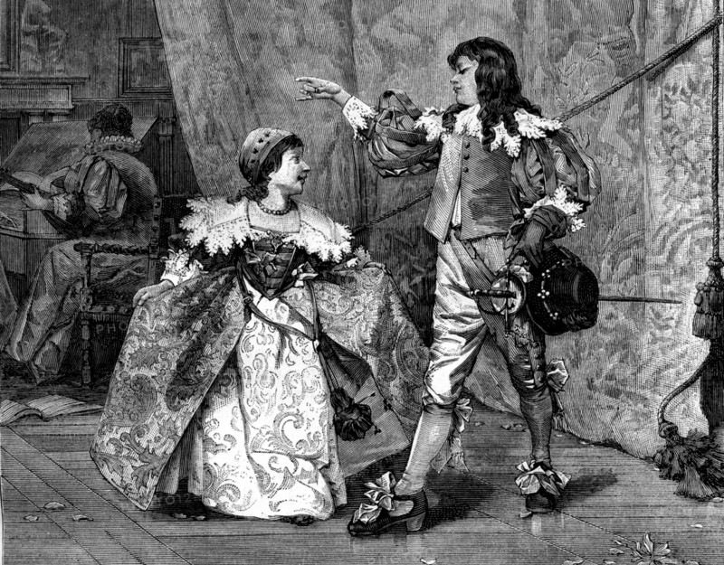Couple dansant, période Renaissance