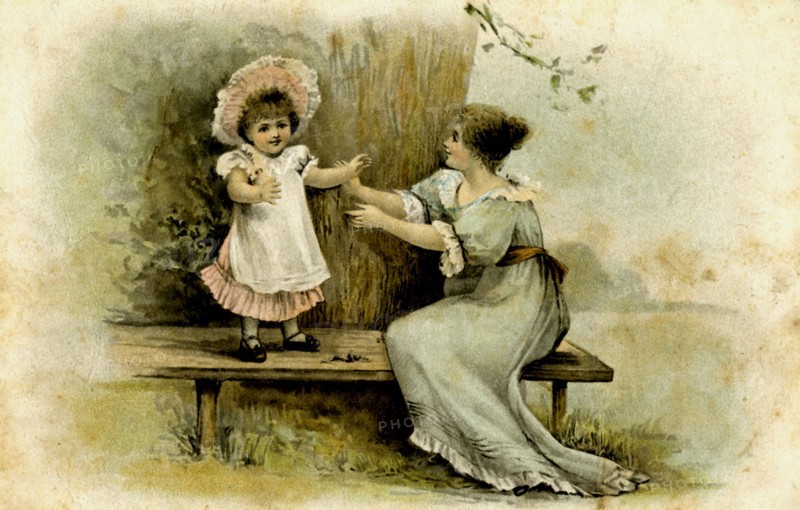 A Mother and Daughter.