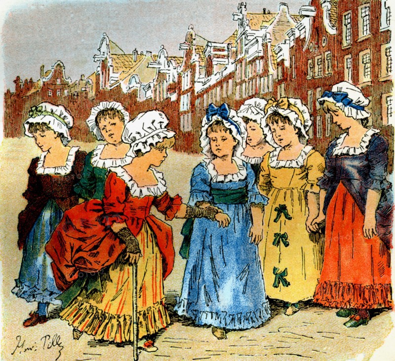 Girls walking