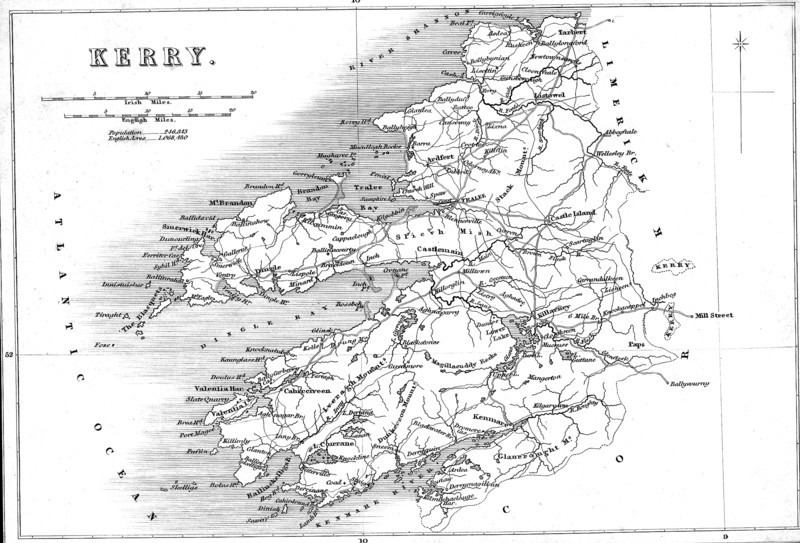 Comté de KERRY, Irlande en 1840