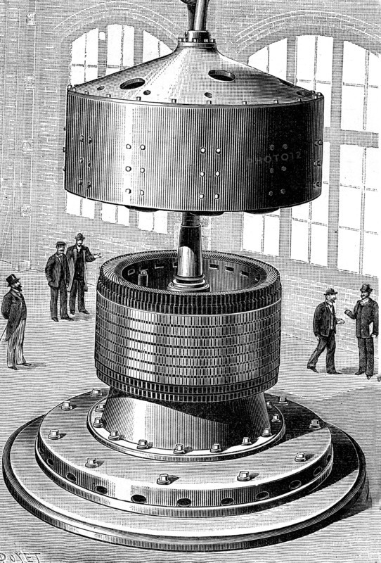 Dynamo géante de 5.000 chevaux
