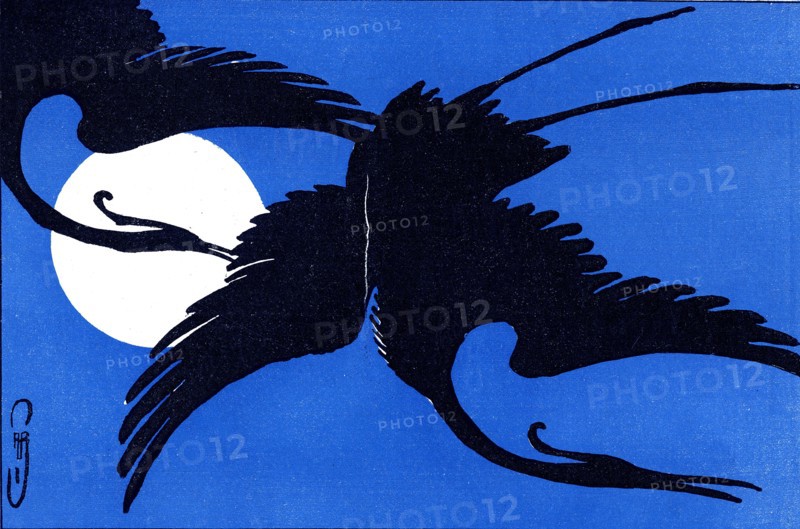 Les oiseaux, dessin de A. ROUBILLE
