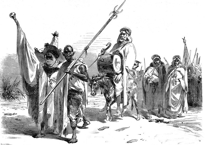 Marabouts quêteurs, Algérie