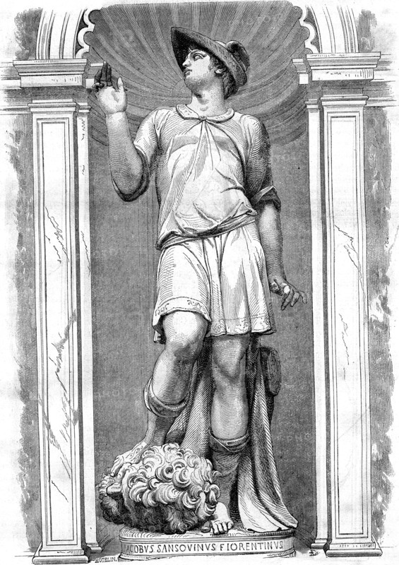 MERCURE, statue de Jacopo Sansovino