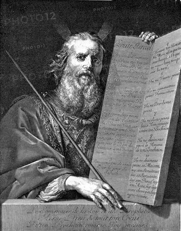 MOÏSE (Bible) et les tables de La Loi