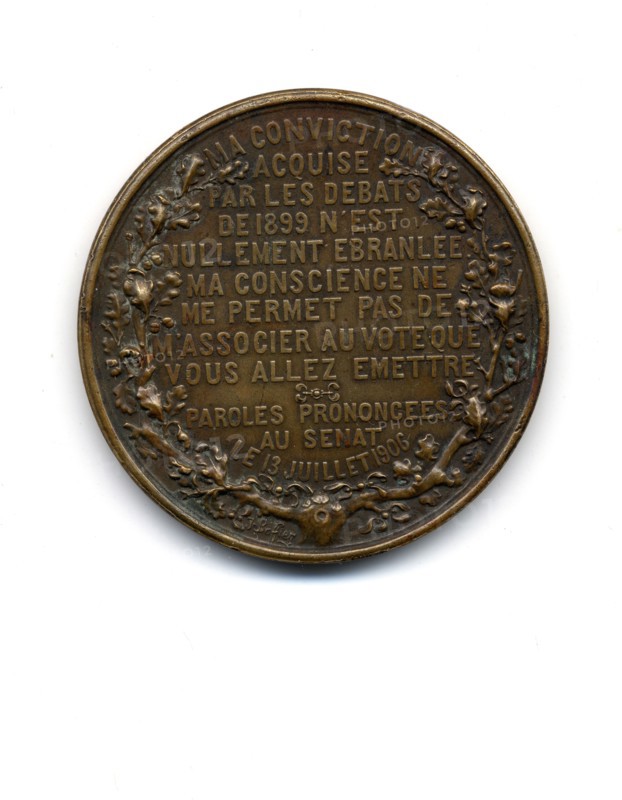 The Dreyfus Affair - Medal of General Mercier