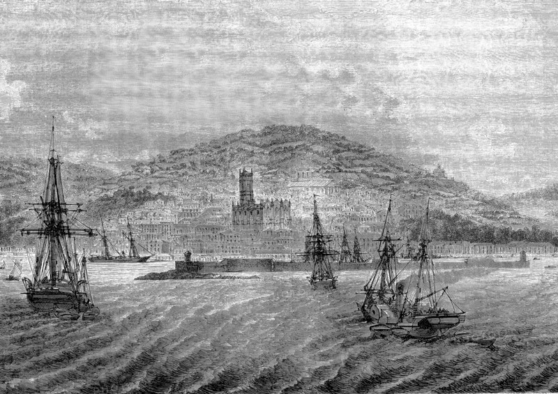 Vue de PENZANCE en Cornouailles, Angleterre