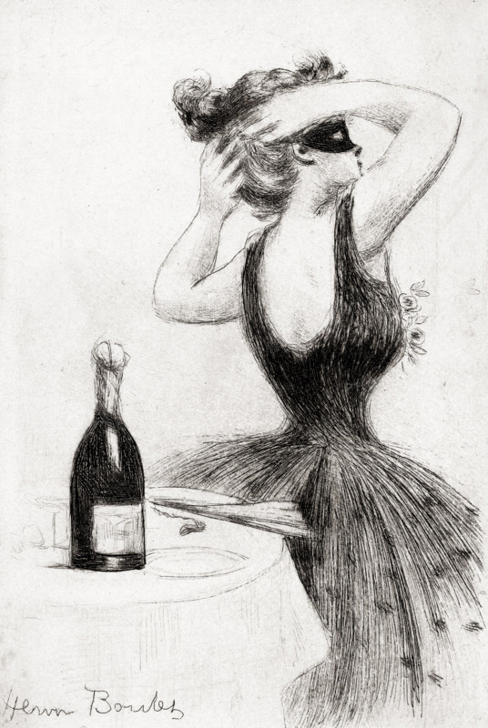 Soir de fête au champagne