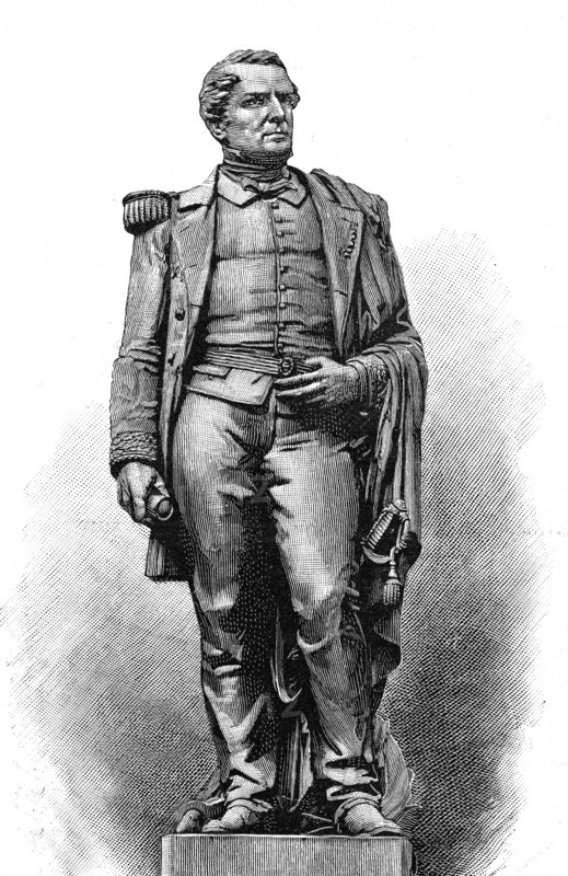 Statue de l'amiral BRUAT par Bartholdi à Colmar