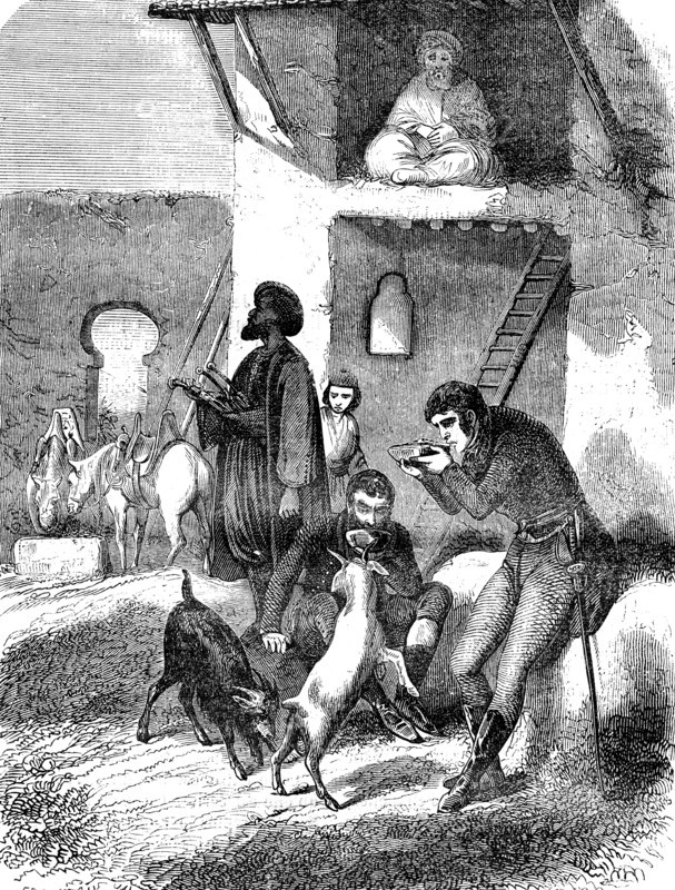 Une auberge en LACONIE (Grèce) en 1827