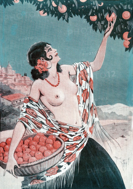 La cueillette, Nu