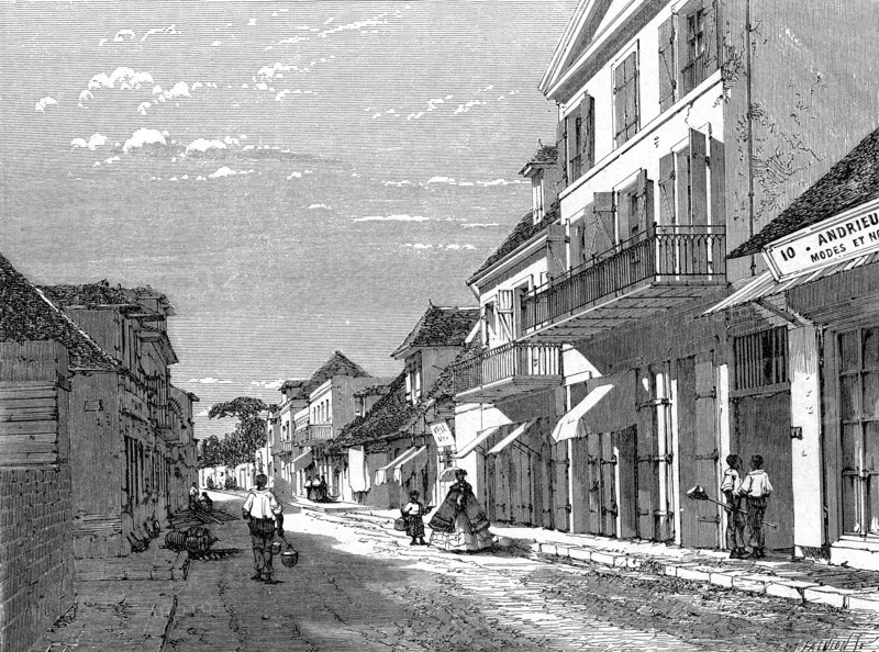 La Réunion, Saint Denis en 1862