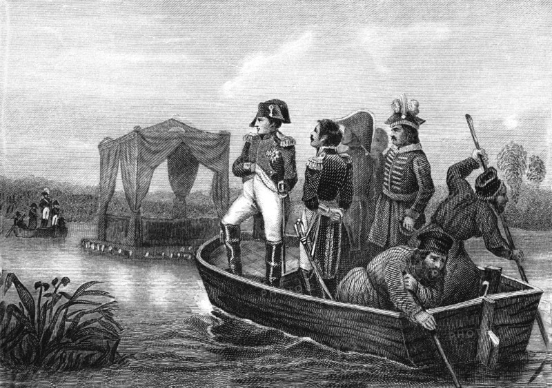 Napoleon 1er sur Le Niemen