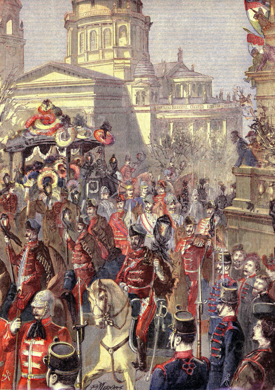 OBsèques de Lajos KOSSUTH à Turin