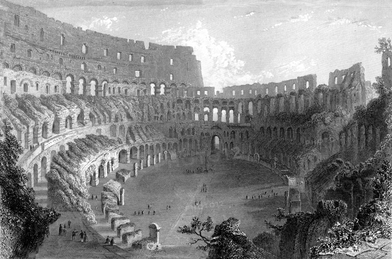 ROME, ruines du Colisée