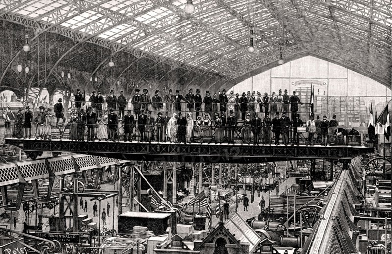 PONT ROULANT-SALLE des MACHINES-1889