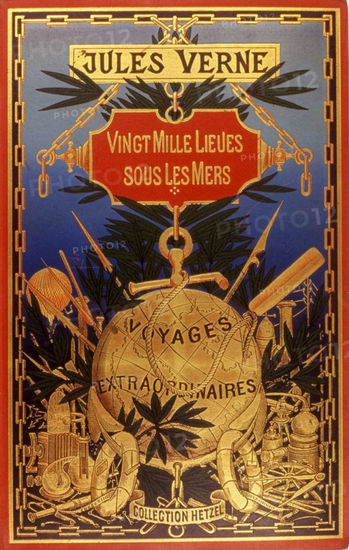 Couverture du livre " Vingt mille lieues sous les mers" de Jules Verne