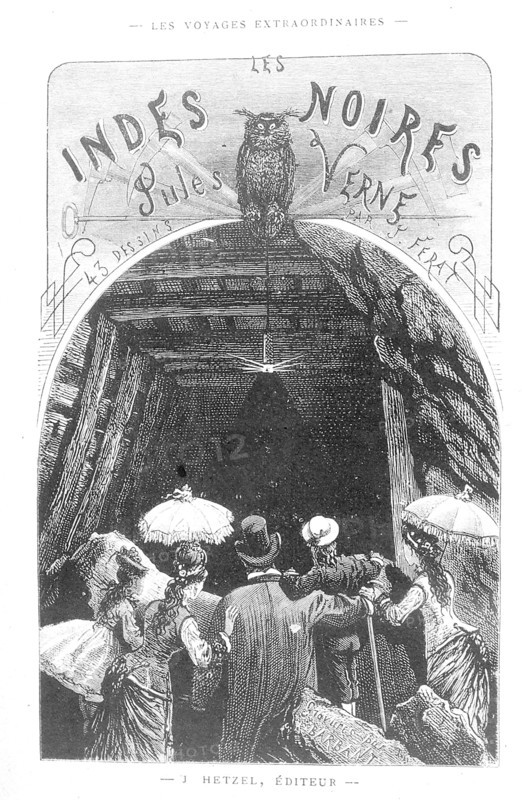 Jules Verne, illustration des "Indes noires"