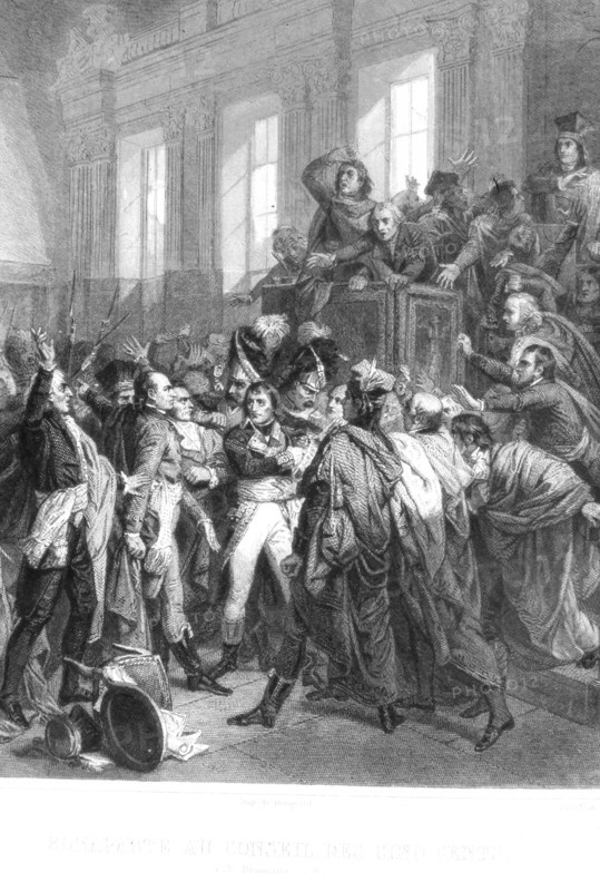 Geoffroy, Bonaparte au conseil des cinq cents