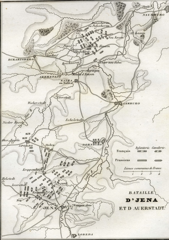 Plan de la bataille d'Iéna
