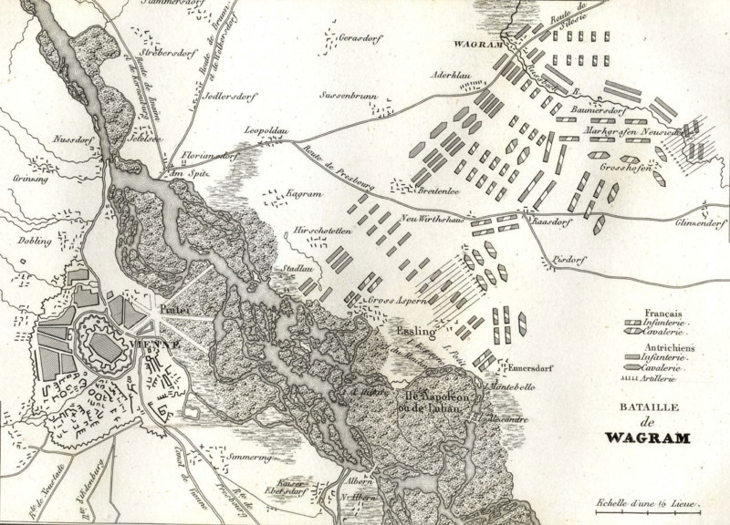 Plan de la bataille de Wagram