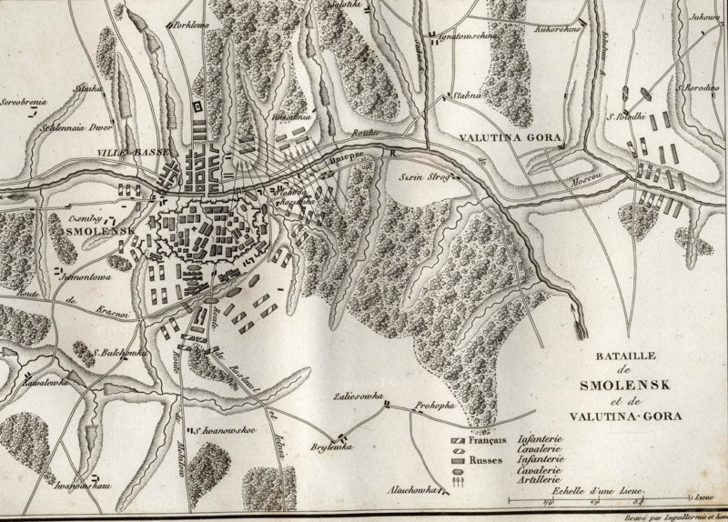 Map of the Battle of Smolensk