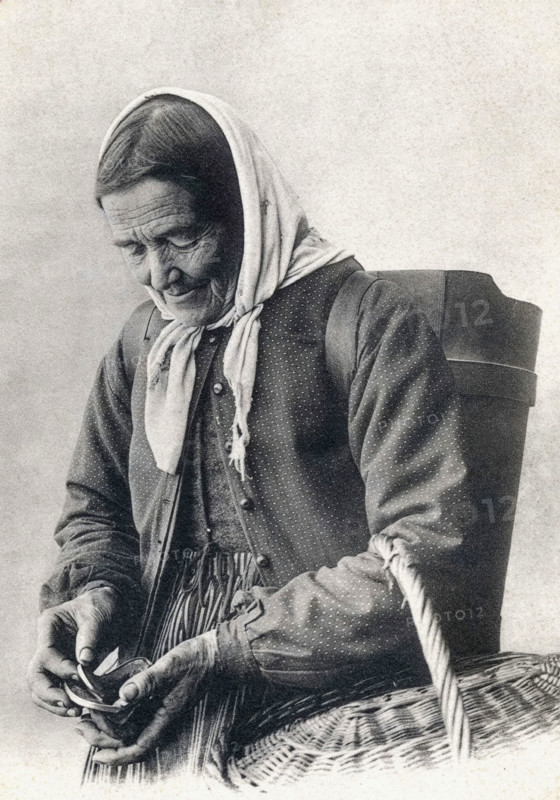 A peasant woman counting her sous