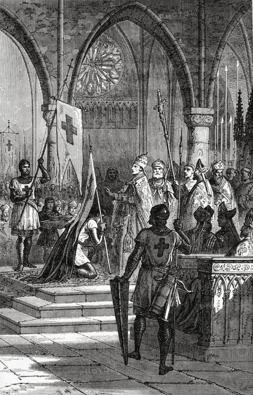 Louis VII at the Saint-Denis Basilica.