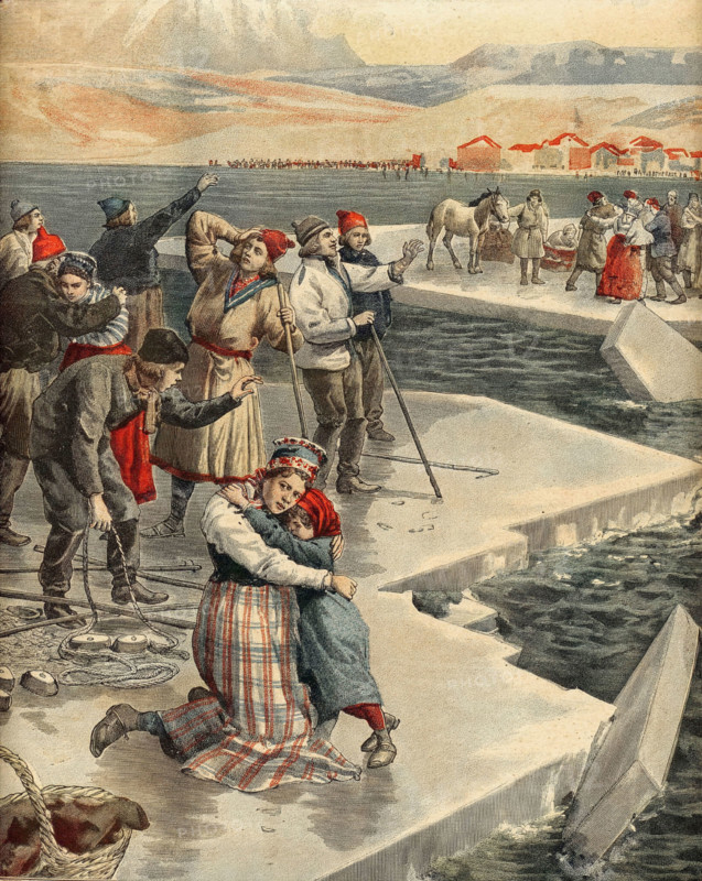 La banquise en Russie.