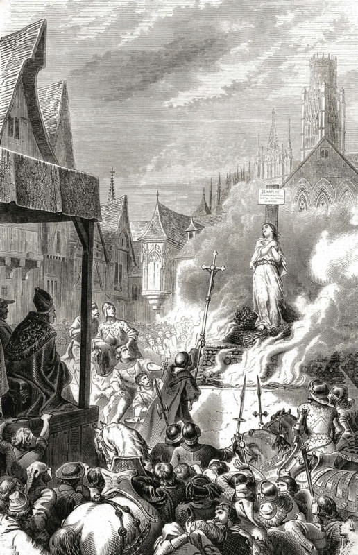 Joan of Arc's death, May 4 1431.