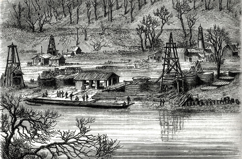 Extraction of petroleum.