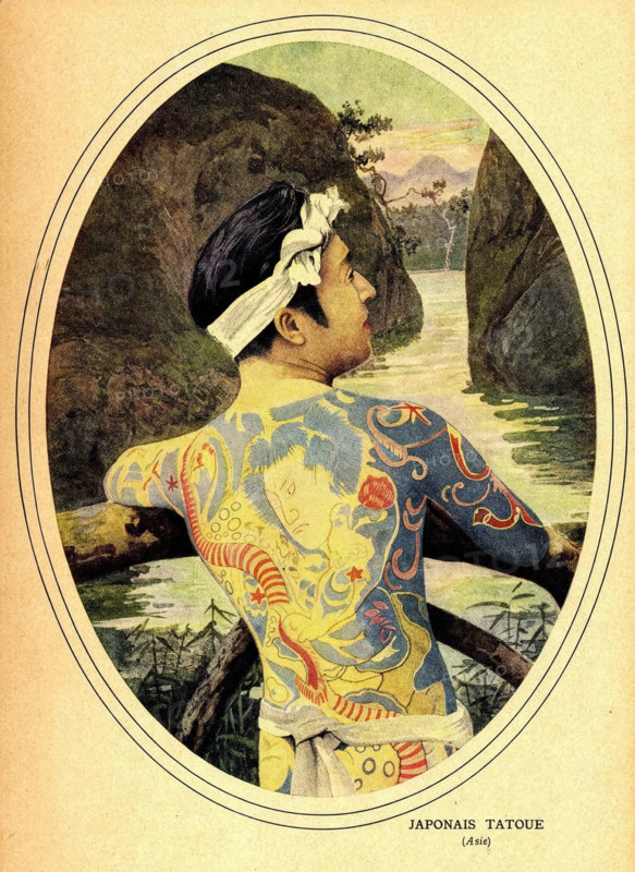 Japonais tatoué.