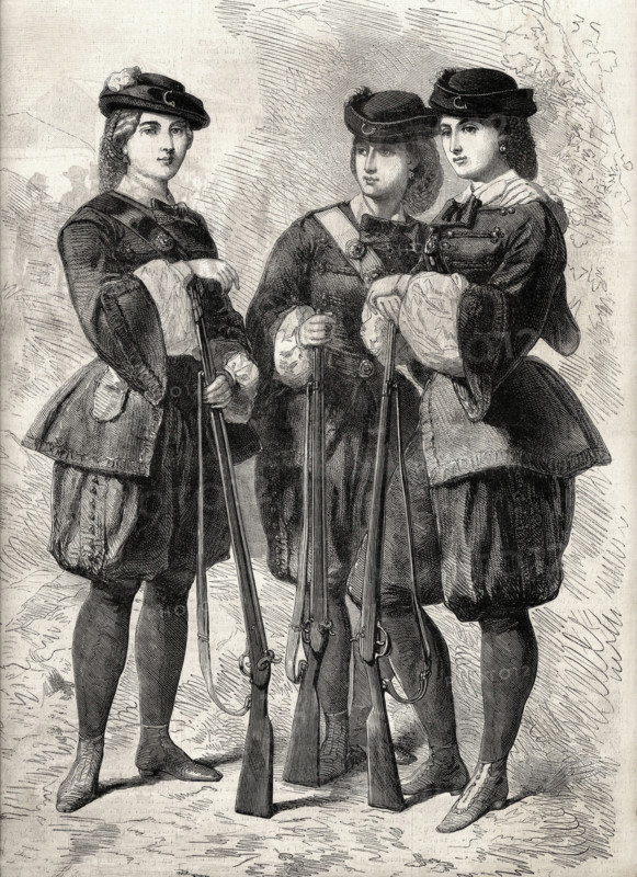 Femmes fusiliers anglaises, volontaires